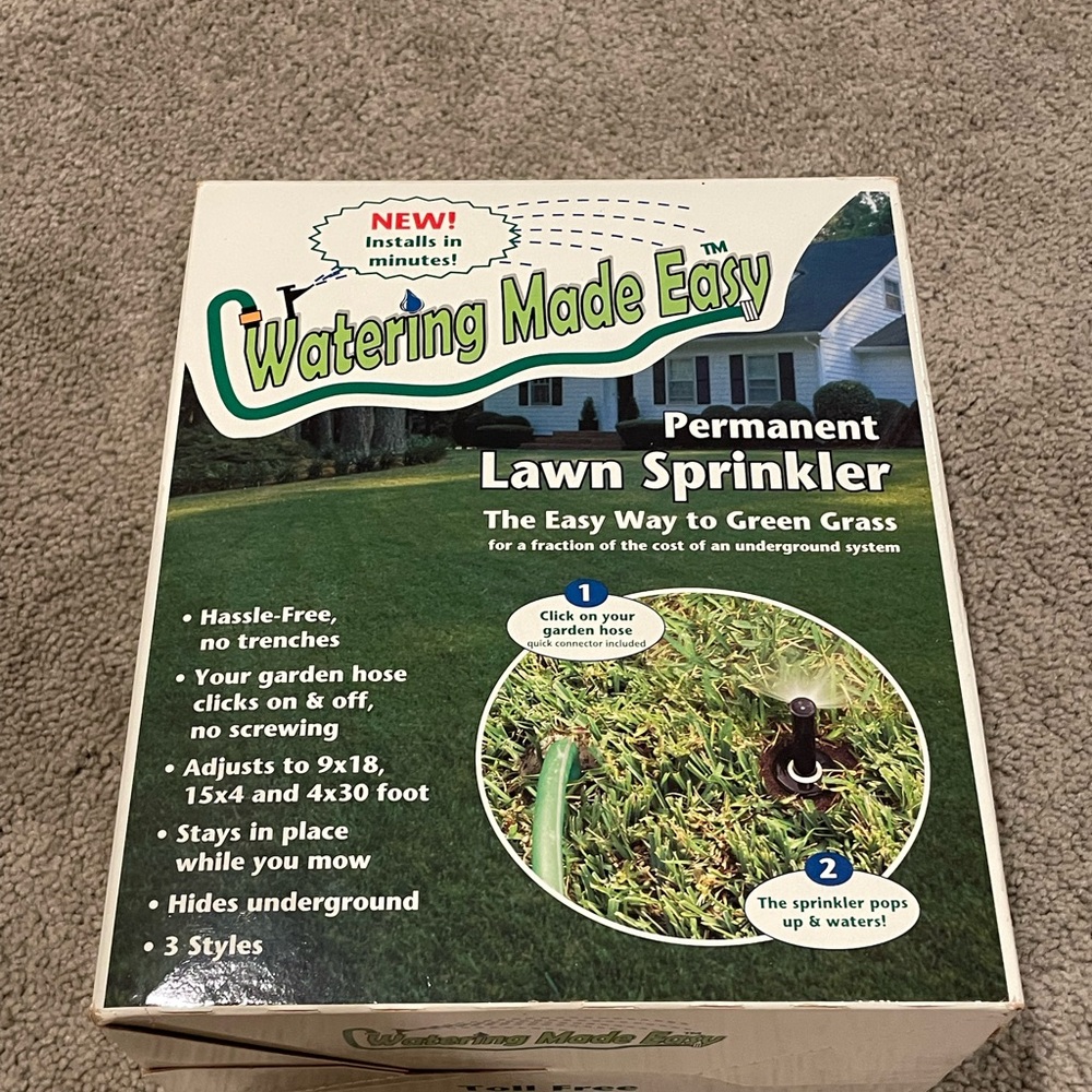 Watering Made‎ Easy Permanent Lawn Sprinkler